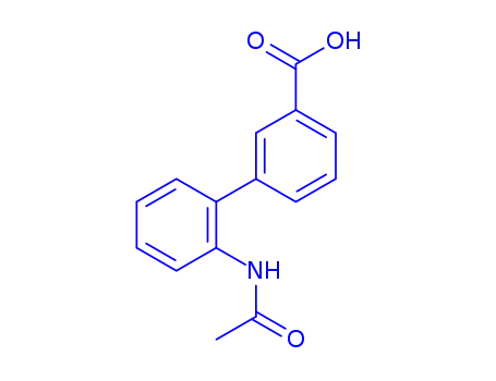 Molecular Structure of 855756-90-0 (2'-Acetamidobiphenyl-3-carboxylic acid)
