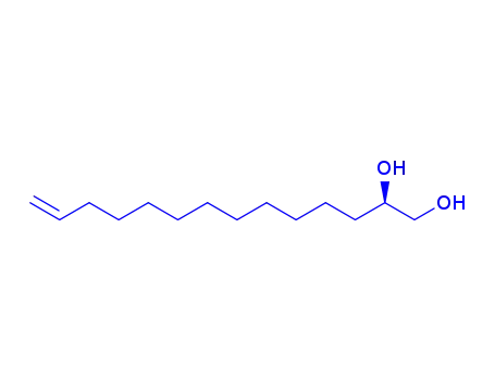 Molecular Structure of 85866-09-7 (tetradec-13-ene-1,2-diol)