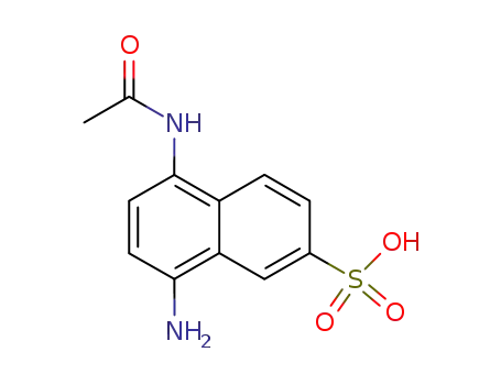 Molecular Structure of 85-80-3 (5-acetamido-8-amino-2-naphthalenesulfonic acid)