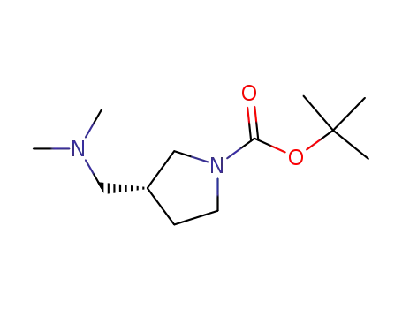 Molecular Structure of 859027-48-8 ((R)-1-Boc-3-((dimethylamino)methyl)pyrrolidine)