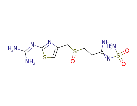 3-[2-(디아미노메틸렌아미노)-1,3-티아졸-4-일메틸술피닐]-N-술파모일프로판아미딘