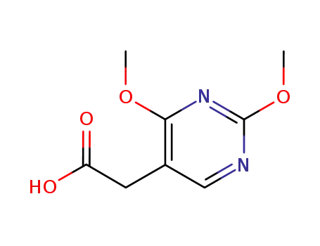 Molecular Structure of 902130-88-5 (2,4-DiMethoxypyriMidine-5-acetic acid)