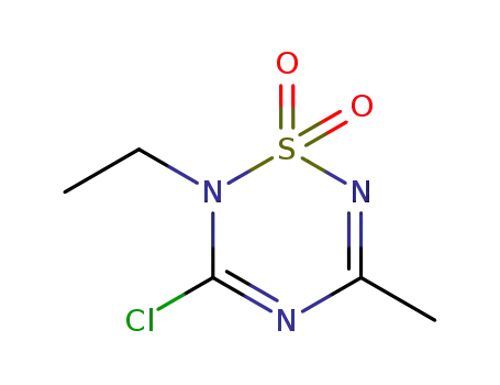 3-chloro-2-ethyl-5-methyl-2H-1,2,4,6-thiatriazine 1,1-dioxide