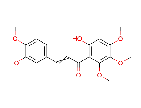 (E)-3-(3-Hydroxy-4-methoxy-phenyl)-1-(6-hydroxy-2,3,4-trimethoxy-phenyl)-propenone