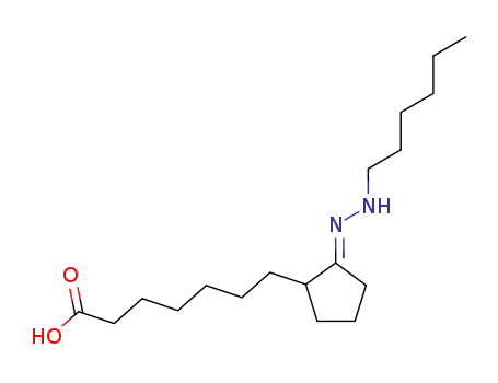 2-(6-carboxyhexyl)cyclopentanone hexylhydrazone