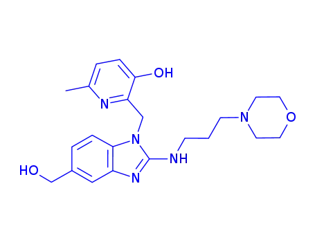2-((5-(hydroxyMethyl)-2-((3-Morpholinopropyl)aMino)-1H-benzo[d]iMidazol-1-yl)Methyl)-6-Methylpyridin-3-ol