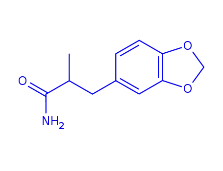 Molecular Structure of 858215-05-1 (2-piperonyl-propionic acid amide)