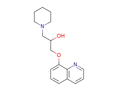 Molecular Structure of 85239-19-6 (1-Piperidineethanol, alpha-((8-quinolinyloxy)methyl)-)