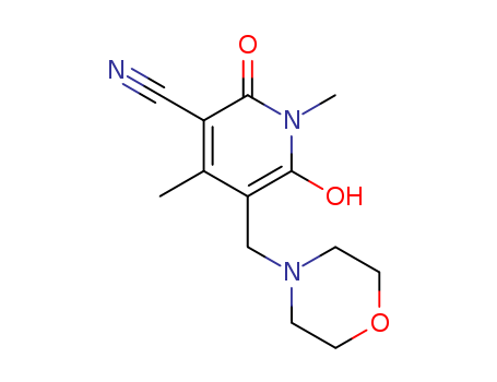 6-Hydroxy-1,4-dimethyl-5-(morpholinomethyl)-2-oxo-1,2-dihydro-3-pyridinecarbonitrile 85843-03-4