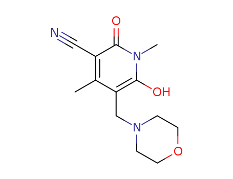 Best price/ 6-Hydroxy-1,4-dimethyl-5-(morpholinomethyl)-2-oxo-1,2-dihydro-3-pyridinecarbonitrile  CAS NO.85843-03-4