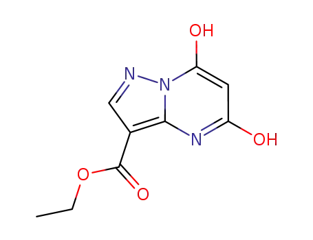 Molecular Structure of 90349-67-0 (ETHYL 5,7-DIHYDROXYPYRAZOLO[1,5-A]PYRIMIDINE-3-CARBOXYLATE)