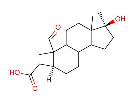 1H-Benz[e]indene-7-aceticacid, 6-formyldodecahydro-3-hydroxy-3,3a,6-trimethyl-,(3S,3aS,5aS,6S,7S,9aS,9bS)- cas  901-87-1