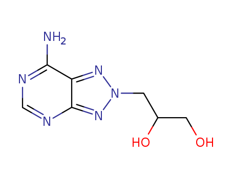3-(5-amino-2,4,7,8,9-pentazabicyclo[4.3.0]nona-2,4,6,9-tetraen-8-yl)propane-1,2-diol cas  85446-44-2