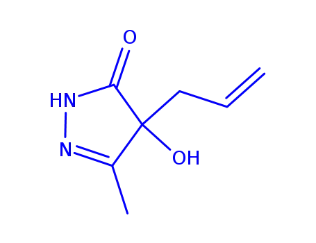 2-Pyrazolin-5-one,  4-allyl-4-hydroxy-3-methyl-  (5CI)
