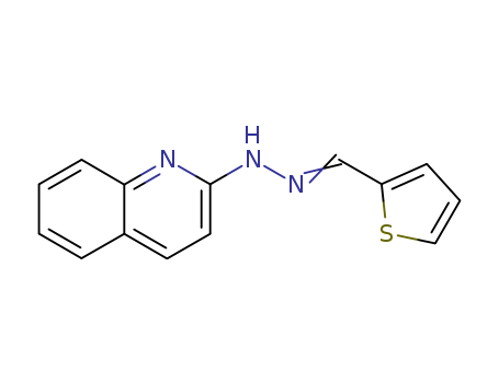 2-[(2E)-2-(thiophen-2-ylmethylidene)hydrazinyl]quinoline