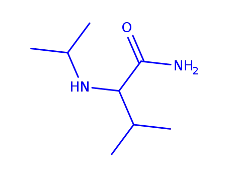 Molecular Structure of 854426-36-1 (Butyramide,  2-isopropylamino-3-methyl-  (5CI))
