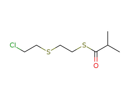 S-[2-(2-chloroethylsulfanyl)ethyl] 2-methylpropanethioate