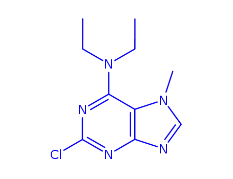 Molecular Structure of 857172-63-5 (2-Chloro-N6,N6-diethyl-7-methyl-adenine)