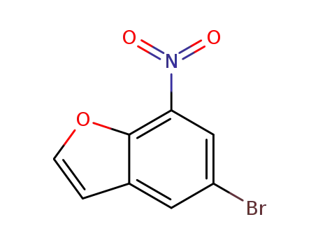Molecular Structure of 18761-34-7 (Benzofuran, 5-bromo-7-nitro-)