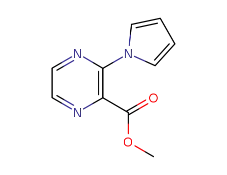 Molecular Structure of 90361-95-8 (Methyl 3-(1H-pyrrol-1-yl)pyrazine-2-carboxylate)