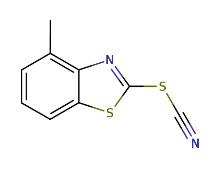 Molecular Structure of 90418-96-5 (Thiocyanic acid, 4-methyl-2-benzothiazolyl ester (7CI))