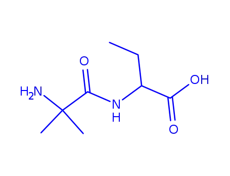 Molecular Structure of 857830-92-3 (Butyric  acid,  -alpha--(-alpha--aminoisobutyrylamino)-  (3CI))