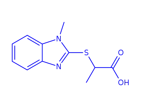 2-(1-methyl-1<i>H</i>-benzimidazol-2-ylmercapto)-propionic acid