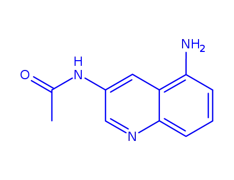 Quinoline, 3-acetamido-5-amino- (5CI)