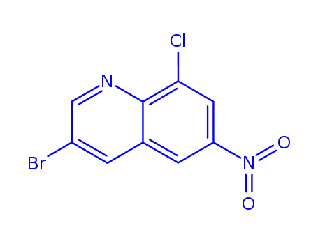 Molecular Structure of 860195-74-0 (3-broMo-8-chloro-6-nitroquinoline)