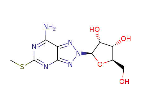 5-(methylsulfanyl)-2-pentofuranosyl-2H-[1,2,3]triazolo[4,5-d]pyrimidin-7-amine