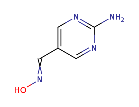 5-Pyrimidinecarboxaldehyde, 2-amino-, oxime (9CI)