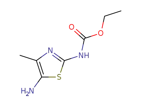 Molecular Structure of 859481-43-9 (2-Thiazolecarbamicacid,5-amino-4-methyl-,ethylester(5CI))