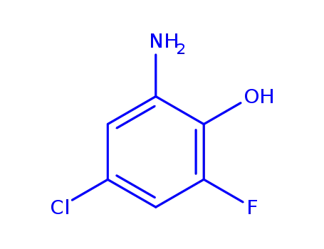 Molecular Structure of 862699-26-1 (Phenol,  2-amino-4-chloro-6-fluoro-)