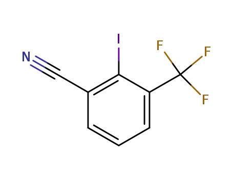 Molecular Structure of 905600-49-9 (2-Iodo-3-(trifluoromethyl)benzonitrile)
