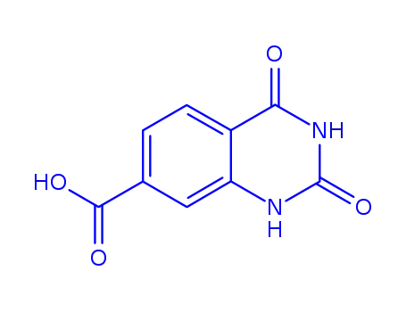 Molecular Structure of 864293-00-5 (2,4-dihydroxyquinazoline-7-carboxylic acid)