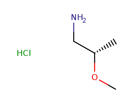 Molecular Structure of 907544-43-8 ((S)-2-Methoxypropylamine hydrochloride)