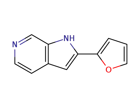 Molecular Structure of 863301-94-4 (2-FURAN-2-YL-1H-PYRROLO[2,3-C]PYRIDINE)