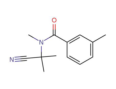 α-(methyl-<i>m</i>-toluoyl-amino)-isobutyronitrile
