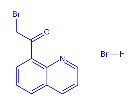 Molecular Structure of 859962-48-4 (8-Bromoacetylquinoline hydrobromide)