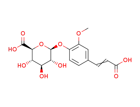 4-(2-카르복시에테닐)-2-메톡시페닐 β-D-글루코피라노시두론산