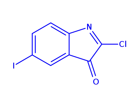 Molecular Structure of 861381-88-6 (3-Pseudoindolone,  2-chloro-5-iodo-  (2CI))