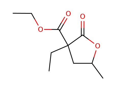 3-ethyl-5-methyl-2-oxo-tetrahydro-furan-3-carboxylic acid ethyl ester