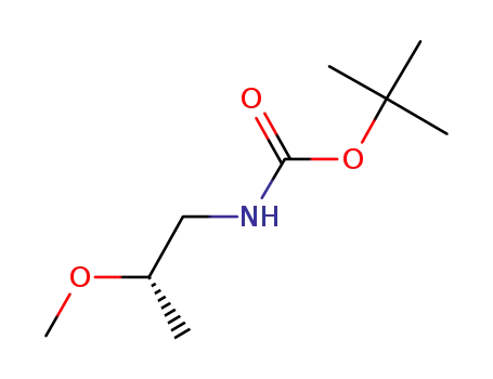 Molecular Structure of 907546-01-4 (tert-butyl N-[(2S)-2-methoxypropyl]carbamate)