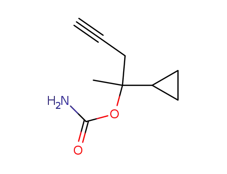 Molecular Structure of 90643-04-2 (Carbamic acid, 1-cyclopropyl-1-methyl-3-butynyl ester (6CI,7CI))