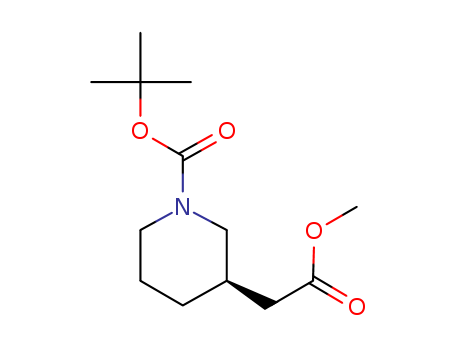 3-Piperidineacetic acid, 1-[(1,1-dimethylethoxy)carbonyl]-, methyl ester, (3R)-