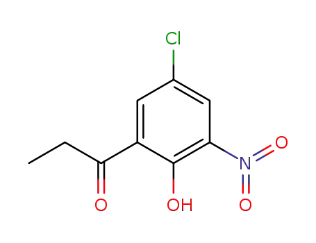 Molecular Structure of 90537-41-0 (5'-CHLORO-2'-HYDROXY-3'-NITROPROPIOPHENONE)