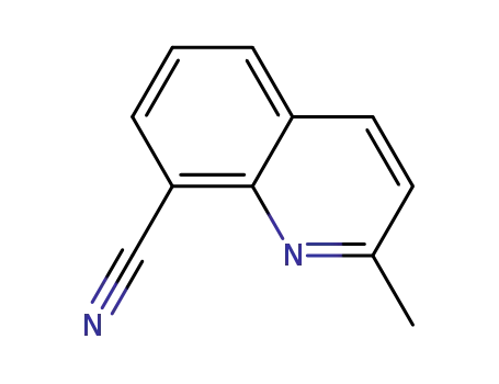 Molecular Structure of 864779-05-5 (2-Methylquinoline-8-carbonitrile)