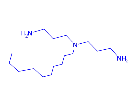Molecular Structure of 85938-54-1 (N,N-Bis(3-aminopropyl)decylamine)