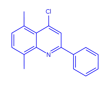 Molecular Structure of 860197-83-7 (4-Chloro-5,8-dimethyl-2-phenylquinoline)