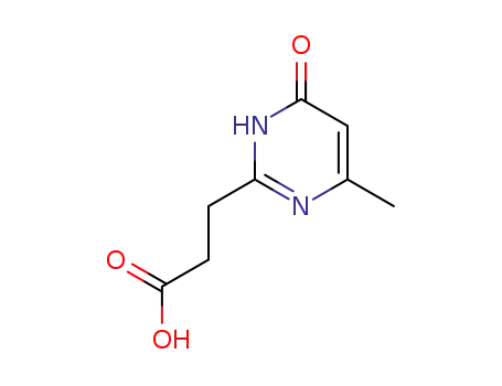 Molecular Structure of 86454-07-1 (3,4-DIHYDRO-6-METHYL-4-OXO-2-PYRIMIDINEPROPANOIC ACID)
